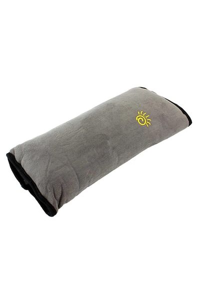 dalip Seatbelt Protection Pillow, 28x11cm, Velvet Cover, Grey