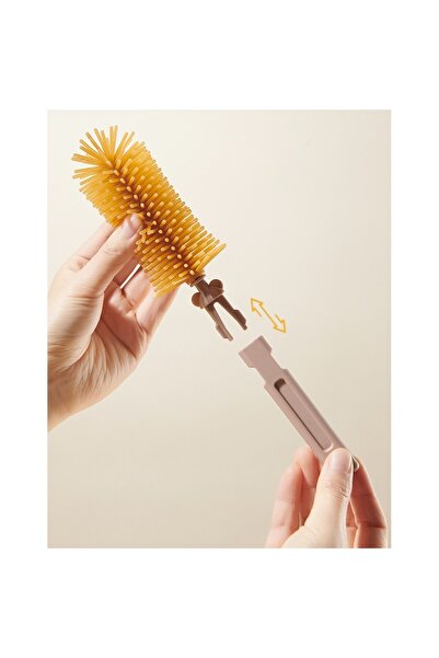 Flippy Πλυντήριο/στεγνωτήριο μπιμπερό, Flippy, Φορητό, Βουρτσάκια σιλικόνης, Πιπίλες, Μπιμπερό, Καλαμάκια, Κίτρινο