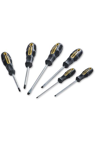 Proxxon Set 6 surubelnite, 22606, FLEX-DOT drepte si PZ