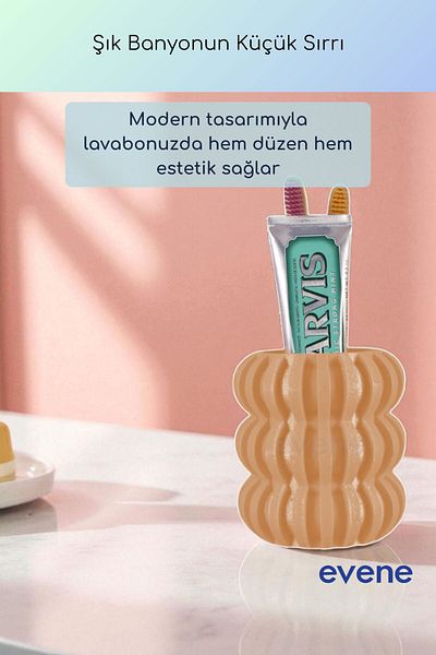 Evene Θήκη οδοντόβουρτσας Βάση οδοντόβουρτσας Βάση οδοντόβουρτσας Μπεζ Χρώμα Μοντέλο 75