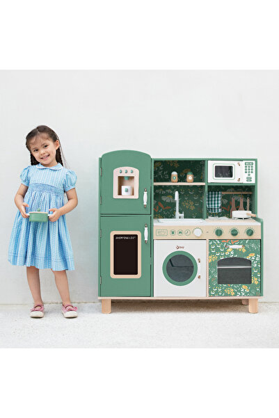 LikeSmart Bucatarie din lemn pentru copii Vintage Classic Kitchen, solida si durabila, fara