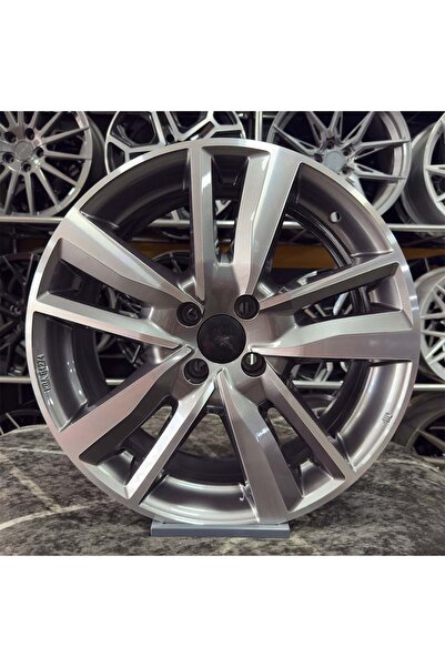 Emr 17 inç 4x100 Clio İcon Gun Metal Elmas Kesim Jant Modeli (4 Adet)