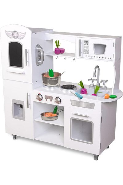 LikeSmart Bucatarie din lemn pentru copii Angel Kitchen, solida si durabila, fara margini as