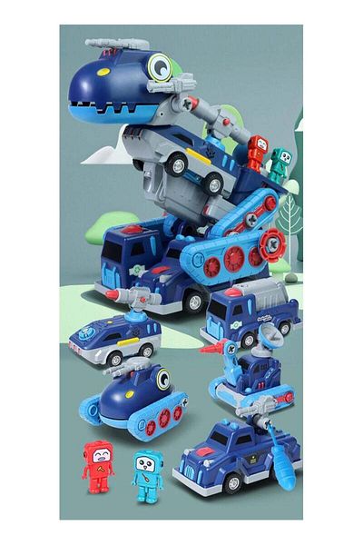 COOYA Dinosaur Scooter Toy Set,Educational,Magnetic Dismantling,Putting Together