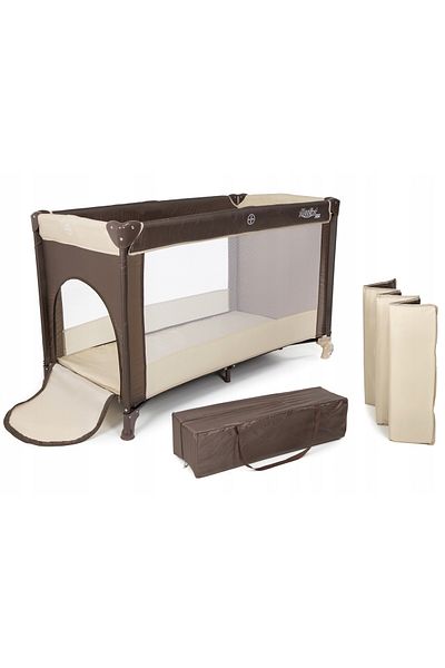 İSP MOOLINO ultra-portable travel folding cot for children, easy to transport, ideal for traveling