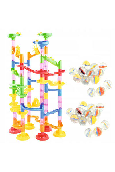 İSP 105-Piece Educational and Creative Building Set, "LikeSmart Marble Race", Creative Construction