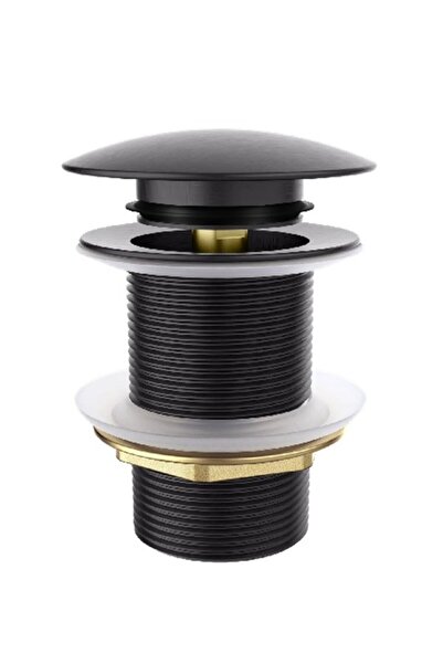 BRASS POP-UP MATT BLACK SİFON BAŞLIĞI
