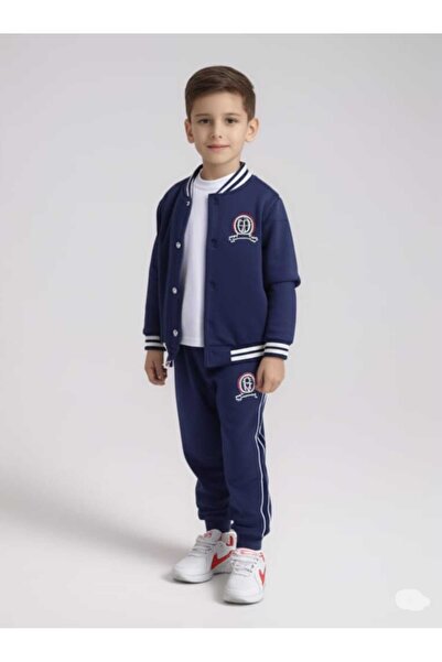 KNİTİCAL TEKSTİL Children's Printed Tracksuit Set Unisex