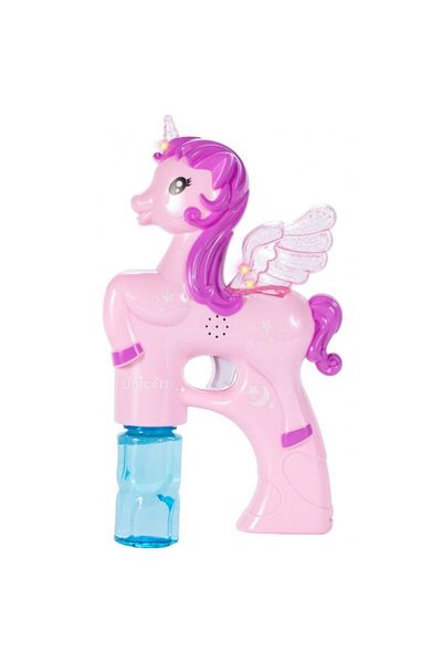 PROCART Unicorn soap bubble toy, music and lights, battery powered