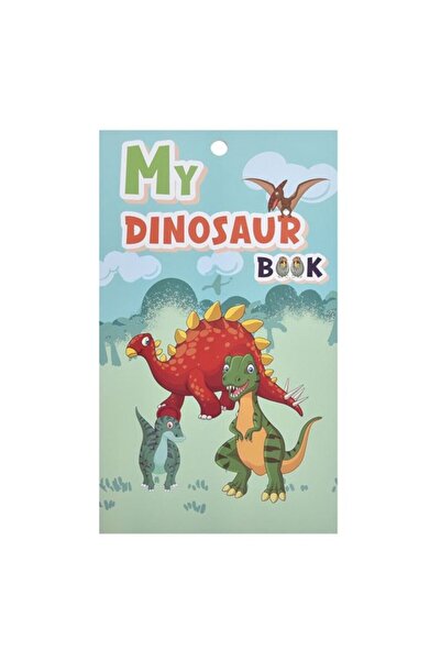 dalip Album with stickers and decals, 140 pieces, Dinosaur model, 14.5x24cm, various shapes, Multicolor