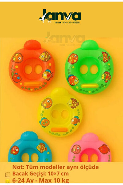 Janva Yüzme Havuz Deniz Simidi Botu Ayak Delikli