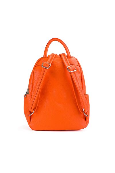 Posete Fagaras Timeea Leather Backpack - Orange, Genuine Leather Backpack, Backpack, Genuine Leather, Leather Backpack