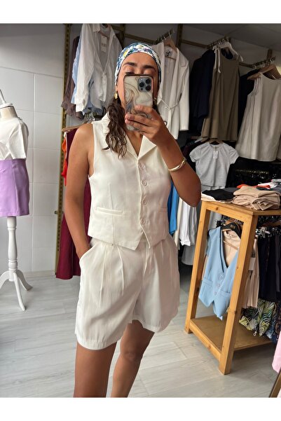 Butik Yelekli şortlu takım