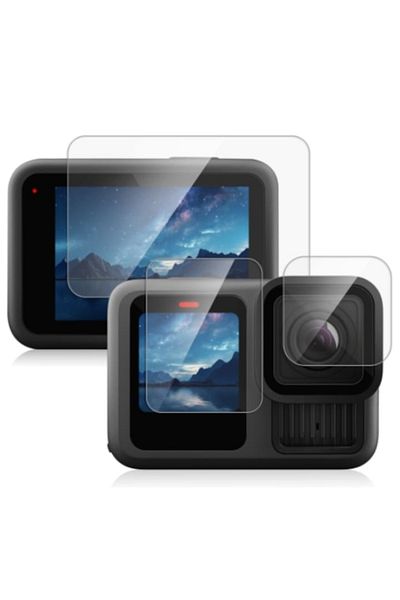 OEM Set Kit 3 Folii de Protecție din Sticlă pentru Cameră GoPro 13 pentru Toate 3 Ecrane