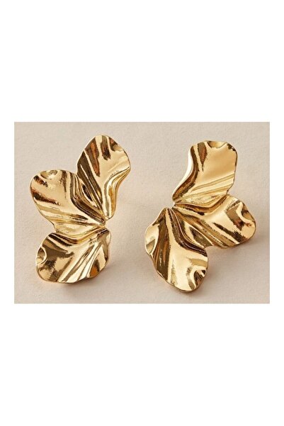 Inovius - Cercei din aurii în formă de frunză - 715922