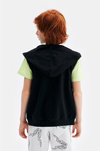 Nebbati Boy Black Tracksuit Top