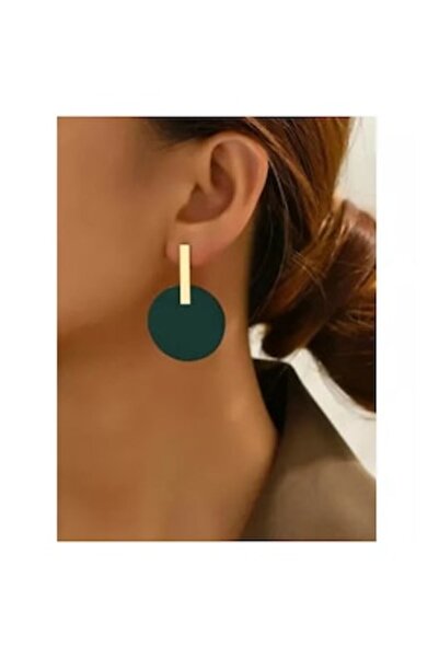 Inovius - Cercei rotunzi verde închis