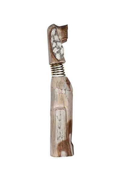 baliahşap El Yapımı Doğal Ahşap Maske 55 cm x 10 xm