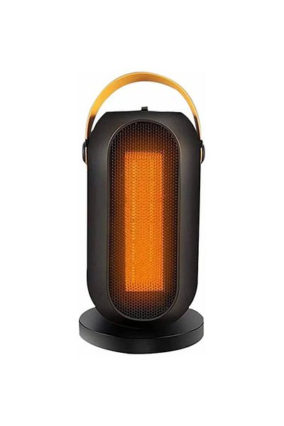 Camy Aeroterma / Radiator PTC-1500Q1, 1200 W, 2 trepte de putere, termostat reglabil, Negru