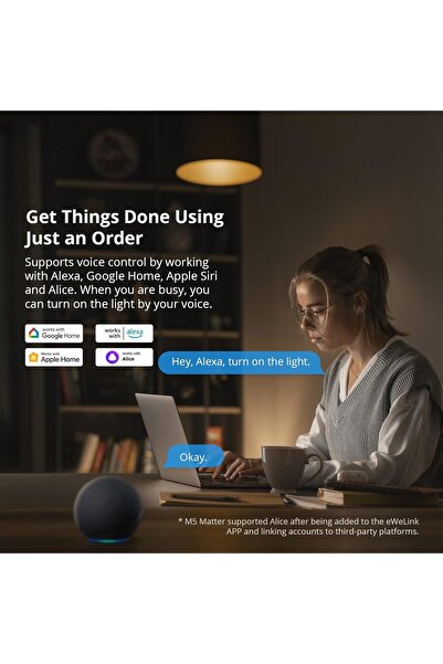 Sonoff Intrerupator Smart M5-1C-86W, WiFi, 10A, Matter, 1 canal