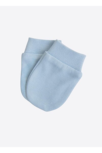 kitikate Organic New Basic 2-Piece Gloves Ecru-Blue