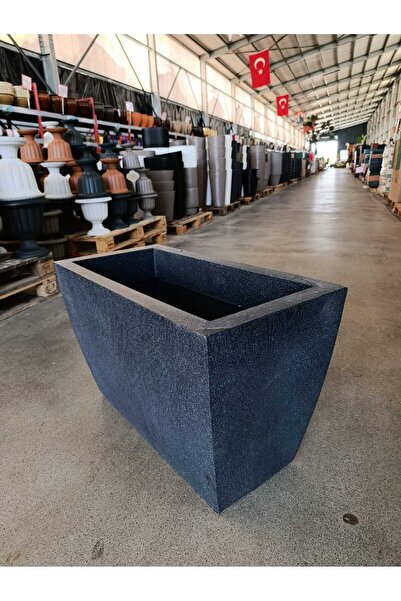 Yades 120 Litre Uzun Dikdörtgen Fiberglas Saksı