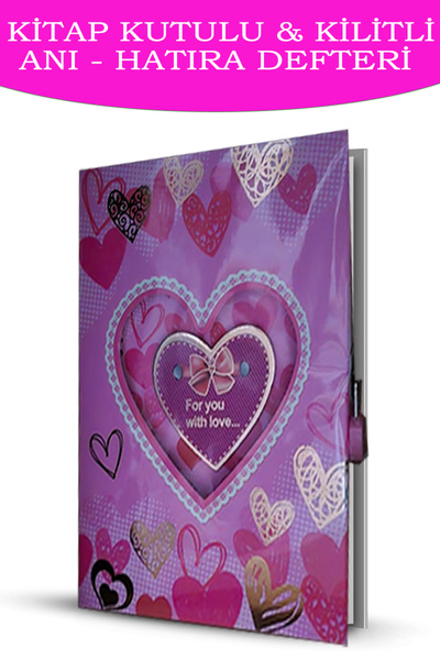 Altınpost Yayınları Kitap Kutulu Kilitli Anı Hatıra Defteri