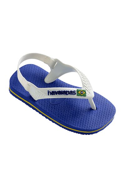 Havaianas Baby Brasil Logo II Flip Flops - Marine Blue