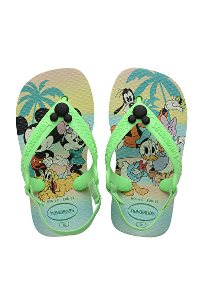 Havaianas Baby Disney Classics II Flip Flops - Lime Green
