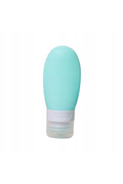 Camy Sticlă portabilă de călătorie din silicon, etanșă, reîncărcabilă, 90 ml, verde