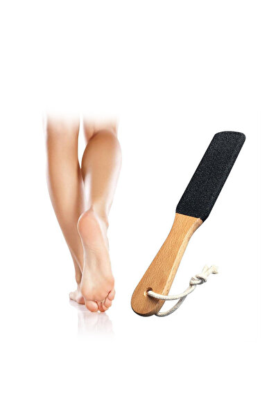 Fresh Moon Ayak Törpüsü Ahşap Topuk Rendesi Ölü Deri Çıkarıcı Ergonomik Saplı Topuk Taşı Nasır Sökücü Pedegg