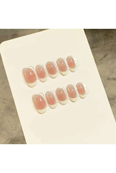 Choice 10 قطع من أظافر القطط الفرنسية المصنوعة يدويًا على شكل عين قطة بسيطة و...