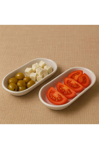 REAY HOME 1St Class Kutahya Ceramic Snack Bowl Breakfast Sauce Bowl Presentation Bowl Salda Kayak Plate