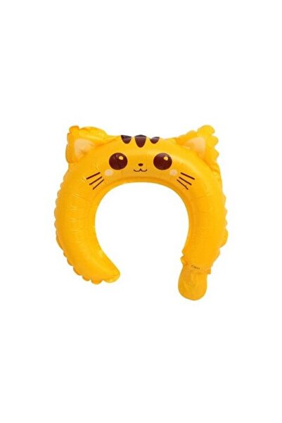 Terra Balon metalizat - Coroană cu urechi de pisică, galben