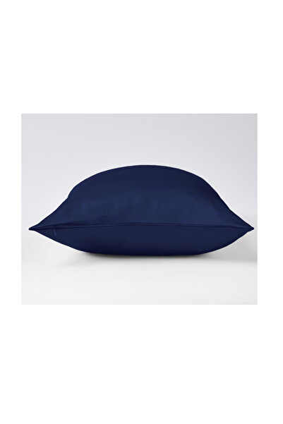 WaltStore Set of 2 Silk Pillowcases, with zipper, Mulberry Silk 22 Momme, Dark Blue 50 x 70 cm