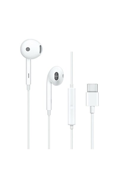 OPPO MH135 EarBuds Wired Headphones with Microphone, USB Type-C, White