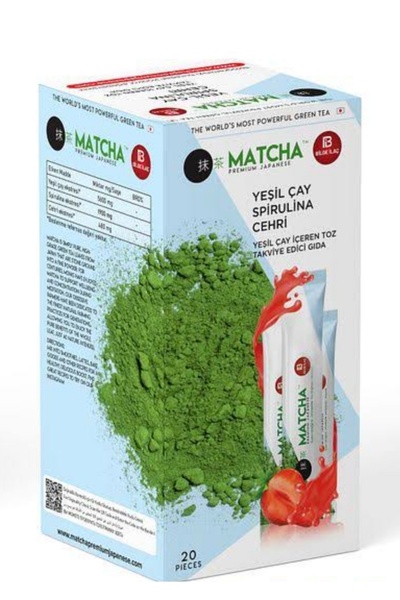 Bilge İlaç Matcha Premium Japanese Matcha Çayı Çilek Aromalı