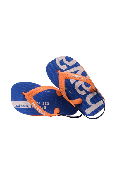Havaianas Baby Logo Mania Flip Flops - Blue