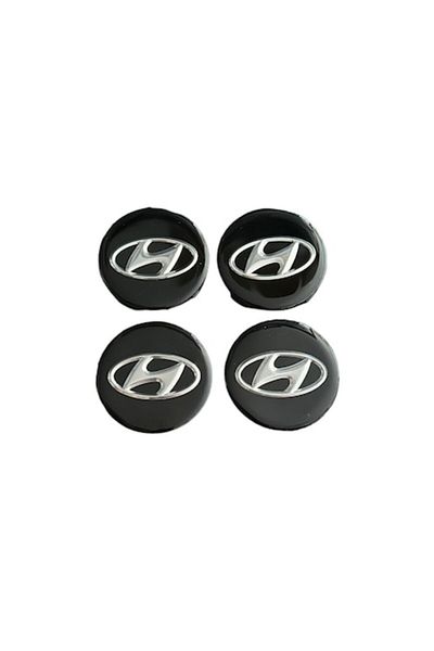 Hyundai Set 4 capace de roată 60mm, negre
