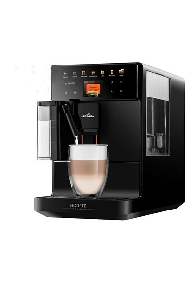 ETA Espressor automat Acorto 9180 90000, 1400W, 19 bar, sistem de spumare, negru
