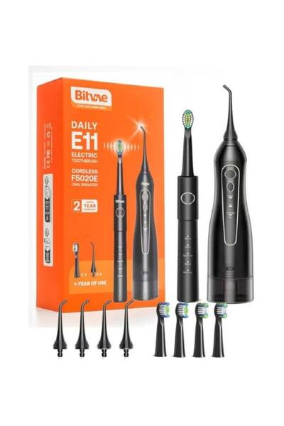 Bitvae فرشاة أسنان كهربائية للعناية بالفم E11 + جهاز ري الفم F5020E