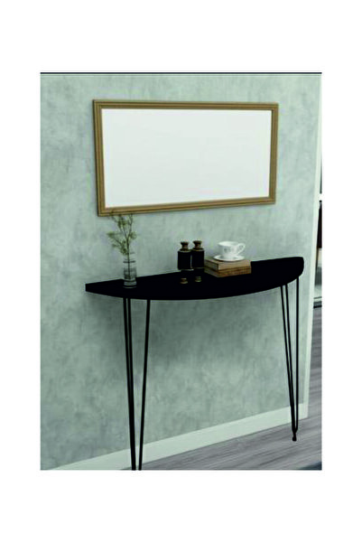 dedeler dekor Yarım Ay Oval Kenar Dresuar siyah 100cm Siyah AYAK