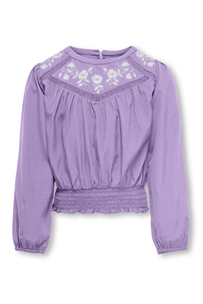 Only Kids Kogloni Smock Top - Purple Rose