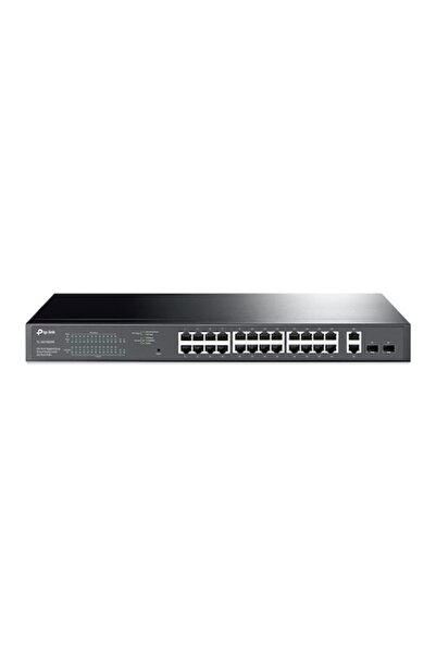 TP-LINK Switch gestionat TL-SG1428PE 26x1000Mbps (24xPOE+) + 2xGigabit SFP, negru