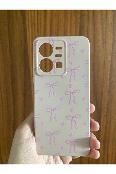 Newon حافظة هاتف Vivo Y22S بشريط/فيونكة مطبوعة من الداخل من السيليكون الفاخر