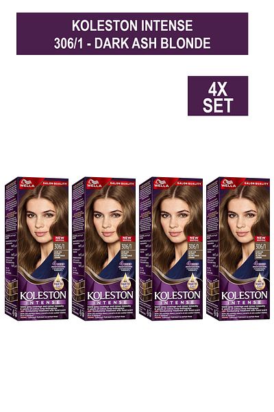 Wella Koleston Intense MAXI 306/1 - DARK ASH BLONDE x4