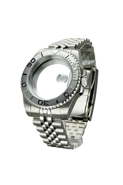 Choice P-glass-date Jubilee Band BGW9 bue lumoius bezel Fit for Sub Dive Watch Case NH34 NH35 NH36 NH70 NH7