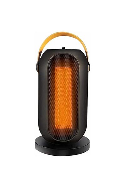Camy Aeroterma / Radiator PTC-1500Q1, 1200 W, 2 trepte de putere, termostat reglabil, Negru