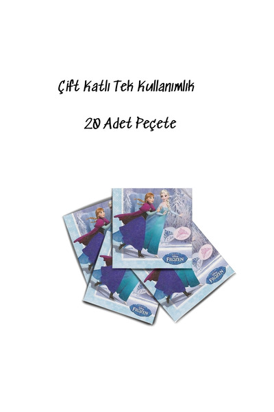 snowparty Șervețel de zi de naștere cu tematică imprimată