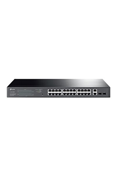 TP-LINK Switch gestionat TL-SG1428PE 26x1000Mbps (24xPOE+) + 2xGigabit SFP, negru